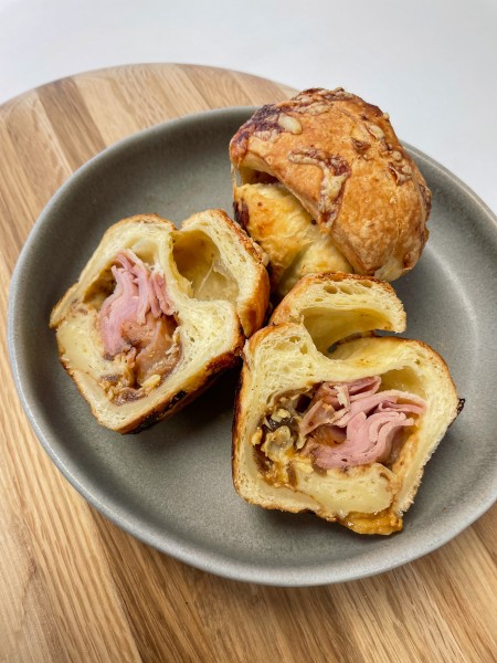 Ham, Cheese & Caramelised Onion Cruffin