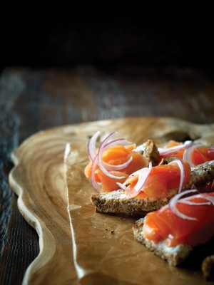 Seeded Loaf with Smoked Salmon & Caper Cream Cheese