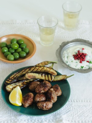 Spiced Cumin Meatballs with Minted Yogurt