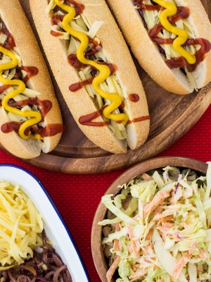 Hot Dogs with Apple Slaw - My Food Bag