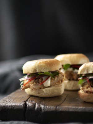 Chicken Satay Sliders