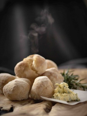 Volcanic Ciabatta with Herbed Garlic Butter
