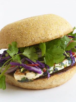 Thai Chicken Burger with Slaw