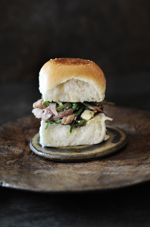 The Greek - Duck a la Greek with green olive relish