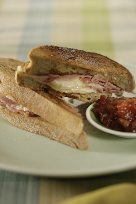 Champagne Ham and Provolone  Croque Monsieur