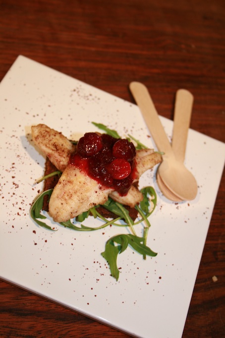 Ginger loaf with gurnard and cranberry compote by Aylene Fitzgerald