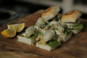 Deep Fried Oyster Sliders - by Al Brown
