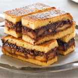 Banana, chocolate & hazelnut ganache brioche toastie