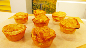 Smoked Paprika Chicken and Chorizo Sausage Manchego Pies - as seen on Good Morni