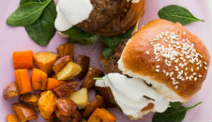 Mini Lamb Burgers with Roast Veggies - My Food Bag