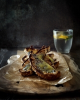 Seeded Batard Cheddar cheese soldiers