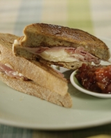 Champagne Ham and Provolone  Croque Monsieur