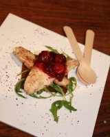 Ginger loaf with gurnard and cranberry compote by Aylene Fitzgerald