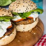 Indian Lamb Burgers with Raita - My Food Bag