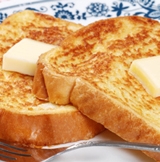 Challah French Toast with Streaky Bacon and Grilled Banana